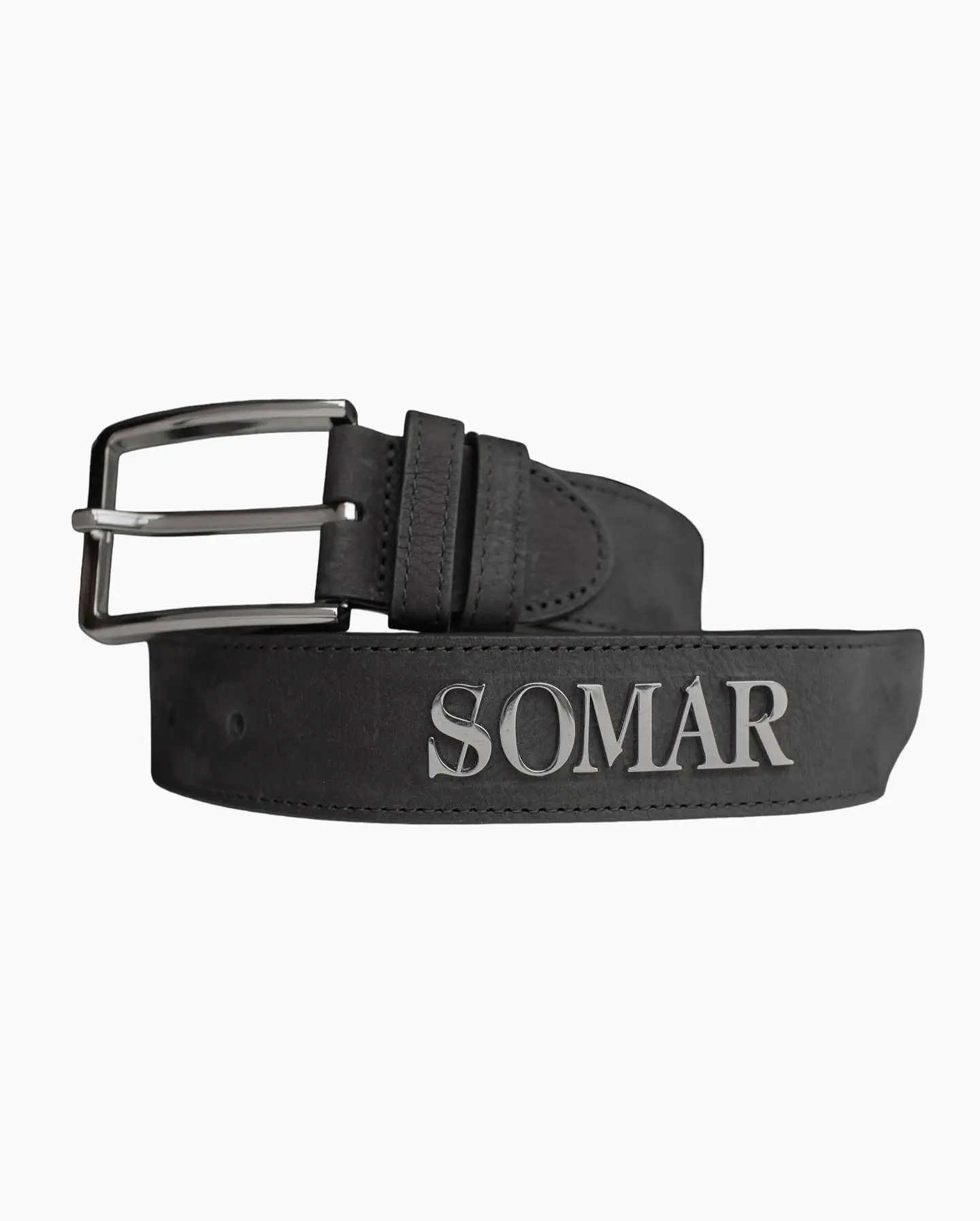 Somar Metal Decal Leather Belt (4) Somar Metal Decal Leather Belt (4)