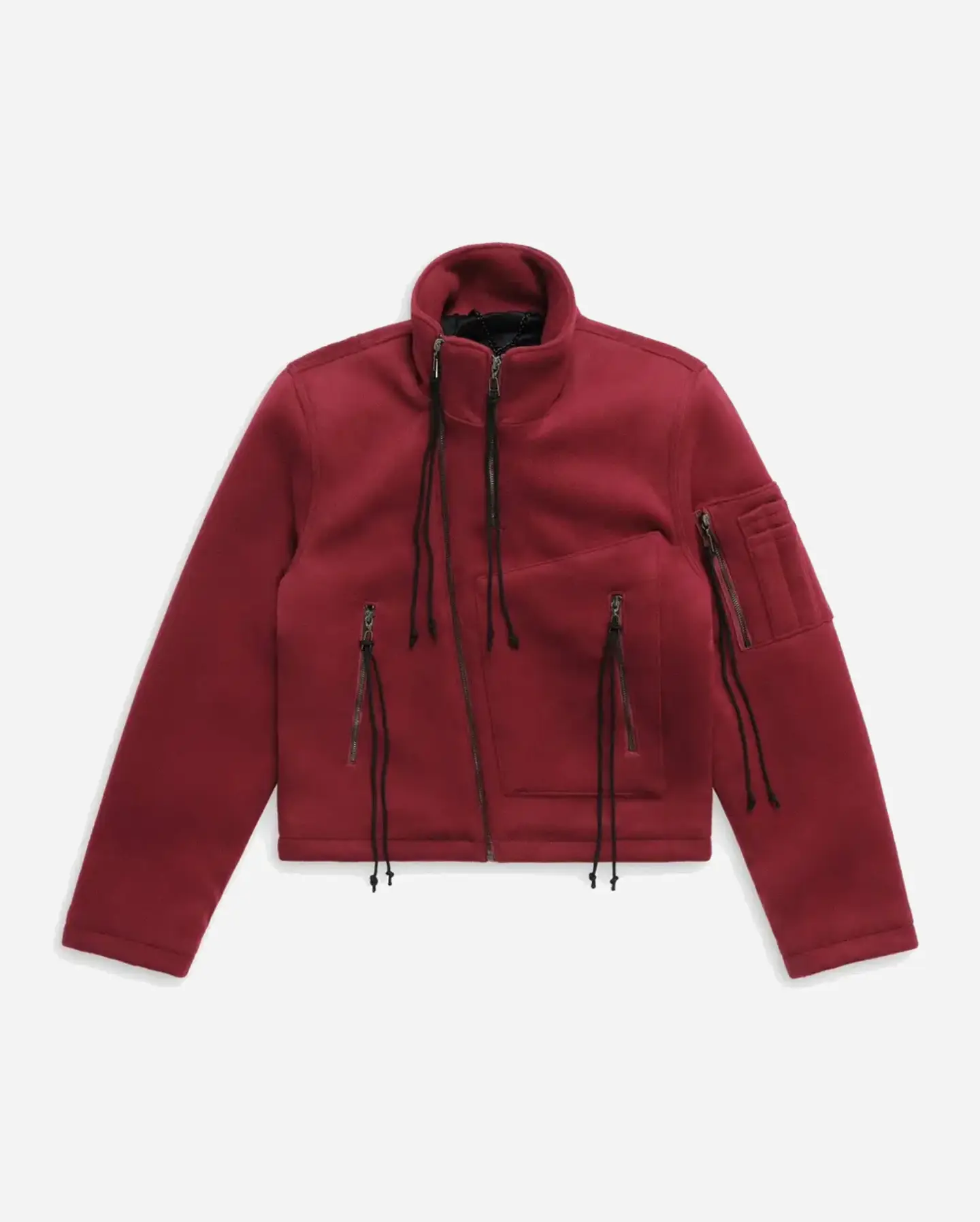 Somar Peril Moto Jacket Blood Wool (2) Somar Peril Moto Jacket Blood Wool (2)